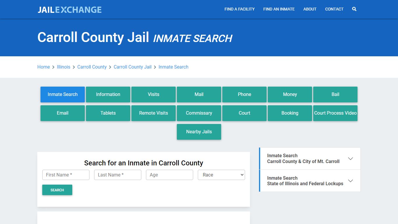 Carroll County Jail, IL Inmate Search: Roster & Mugshots - Jail Exchange