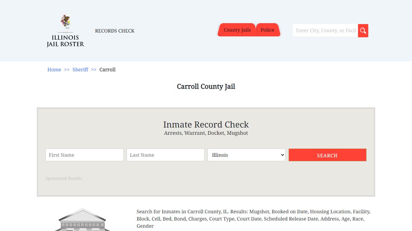 Carroll County Jail - Jail Roster Search